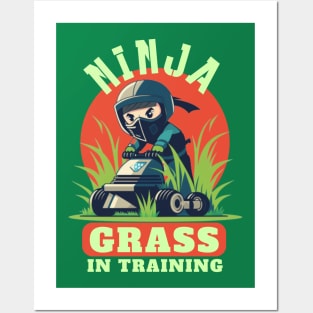 Ninja Grass In Training Posters and Art